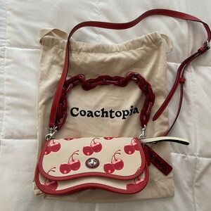 Coach Wavy Dinky Bag in Cherry Print